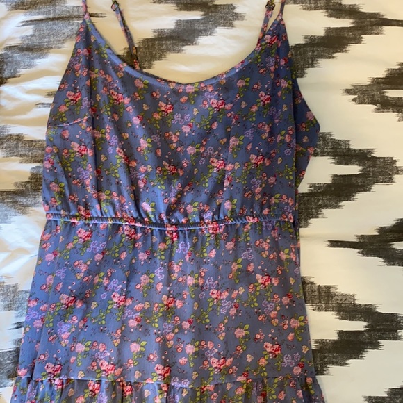 Purple boho tiered midi dress nwot size small - Picture 3 of 4